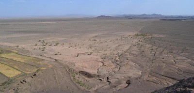 Figure 2. The desert landscape of the western part of Khosf.